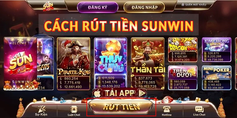 Cách rút tiền Sunwin